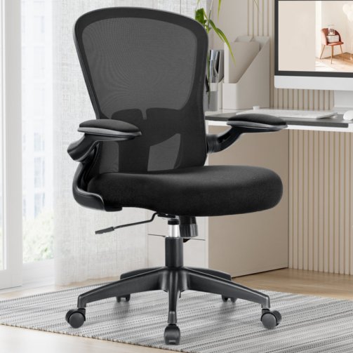 Ergonomic+Home+Office+Mesh+Task+Chair+Computer+Chair,+Black_Black